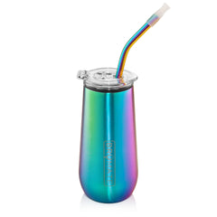 Champagne Flute Straw Lids